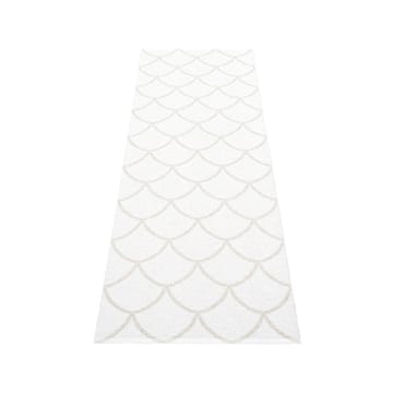 Kotte løper - fossil grey/white, 70x375 cm - Pappelina
