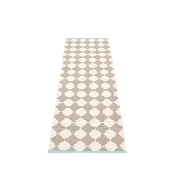 Marre løper mud/vanilla/turquoise edge - 70x300 cm - Pappelina