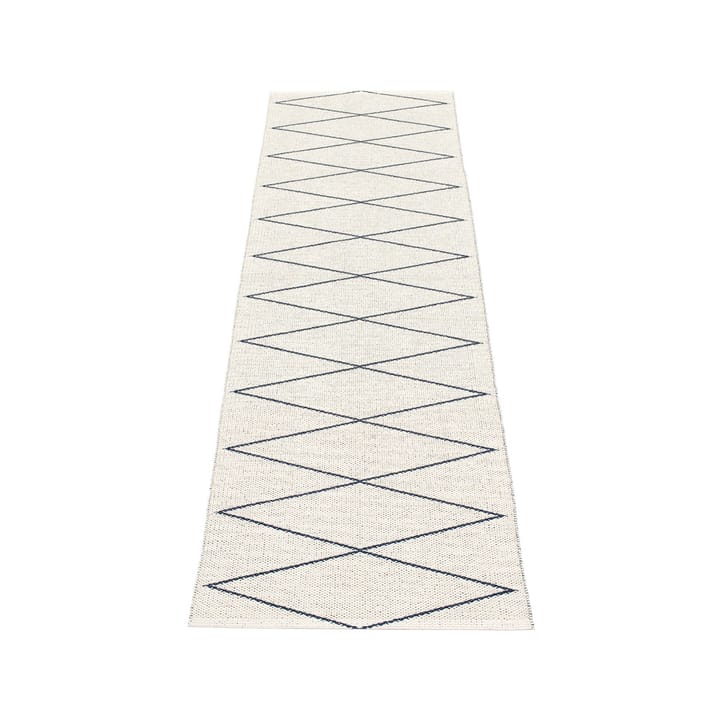 Max gangteppe dark blue/vanilla, 70x160 cm Pappelina