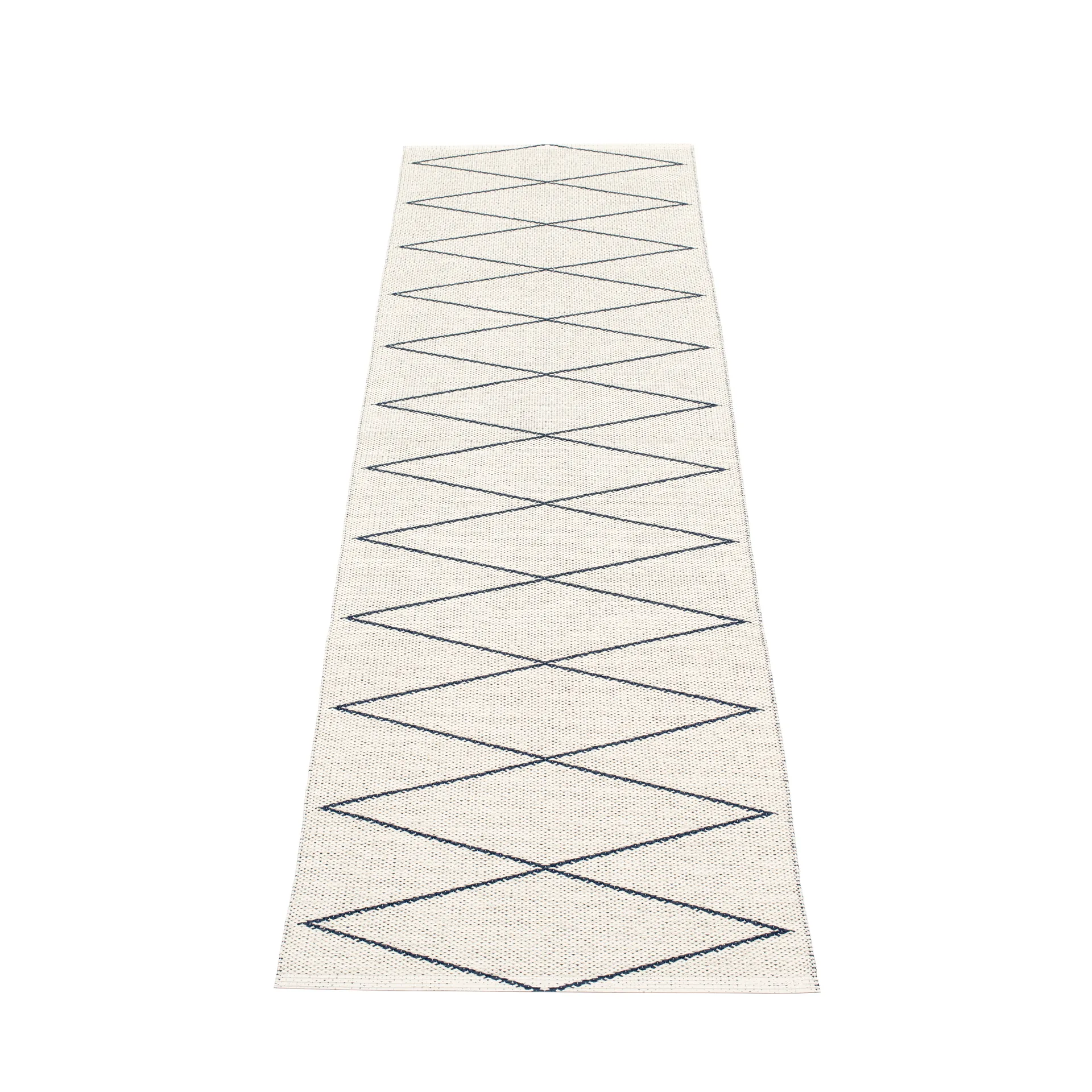 Max gangteppe dark blue/vanilla, 70x240 cm Pappelina