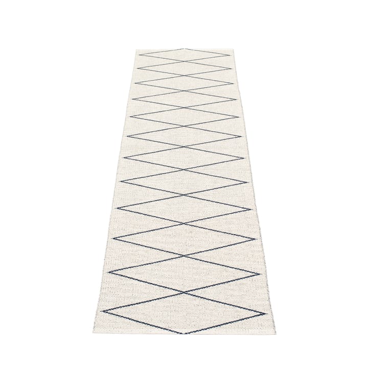 Max gangteppe dark blue/vanilla, 70x240 cm Pappelina