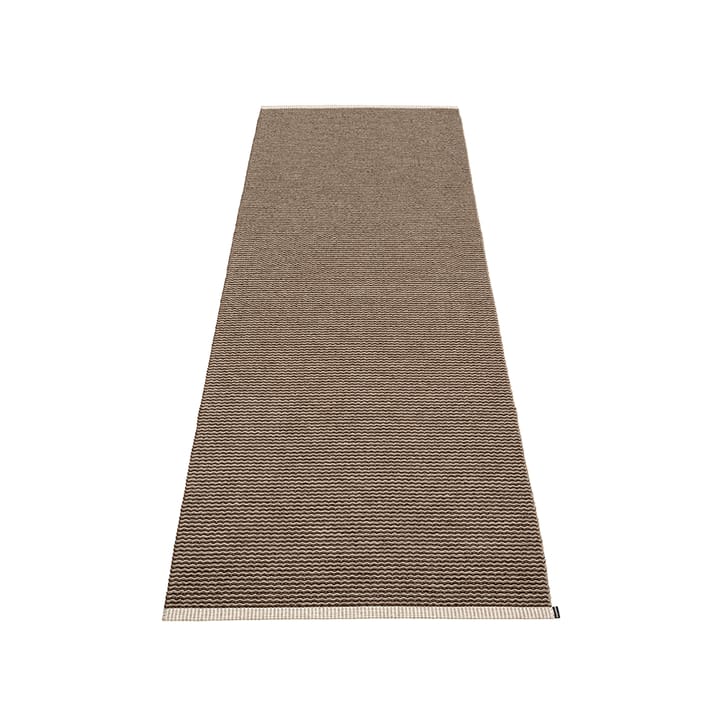 Mono løper - dark brown/mørk lin, 70x300 cm - Pappelina