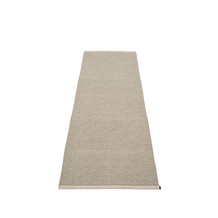 Mono løper - mørk lin/lin, 85x260 cm - Pappelina