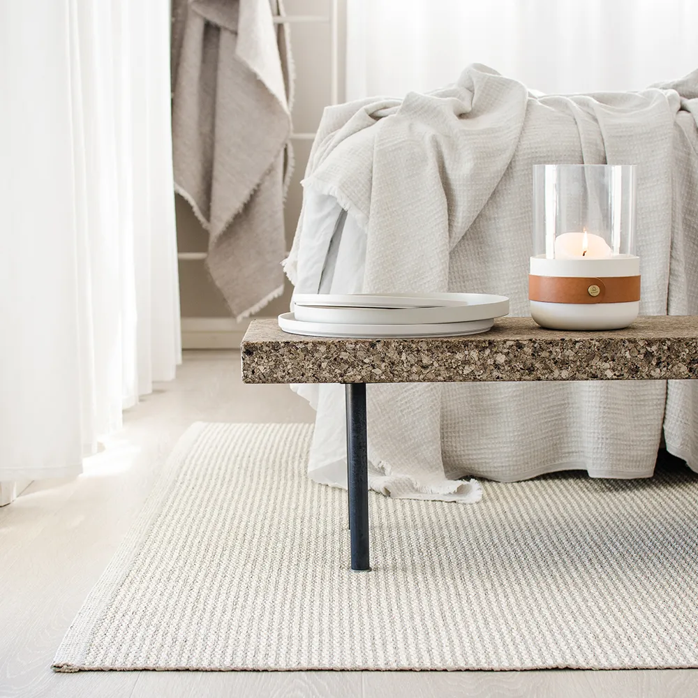 Mono løper, sand/cream, 60x250 cm Pappelina