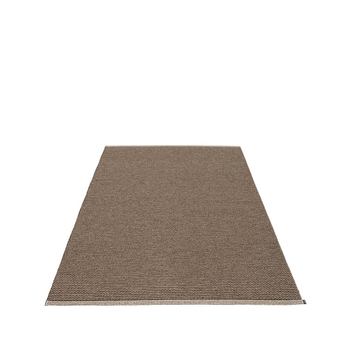 Mono teppe - dark brown/dark linen, 180x220 cm - Pappelina