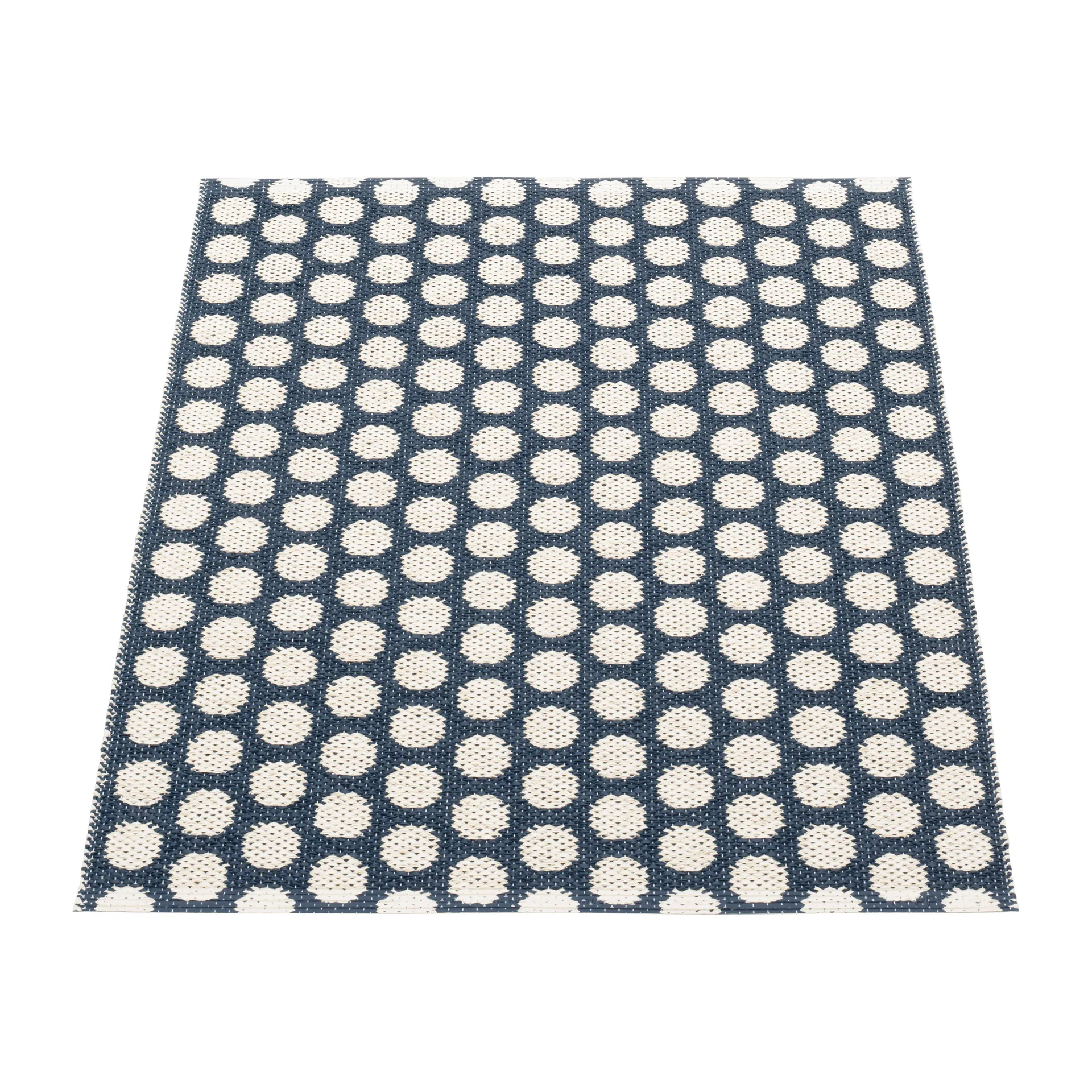 Noa baderomsmatte, Dark blue-vanilje, 70x90 cm Pappelina