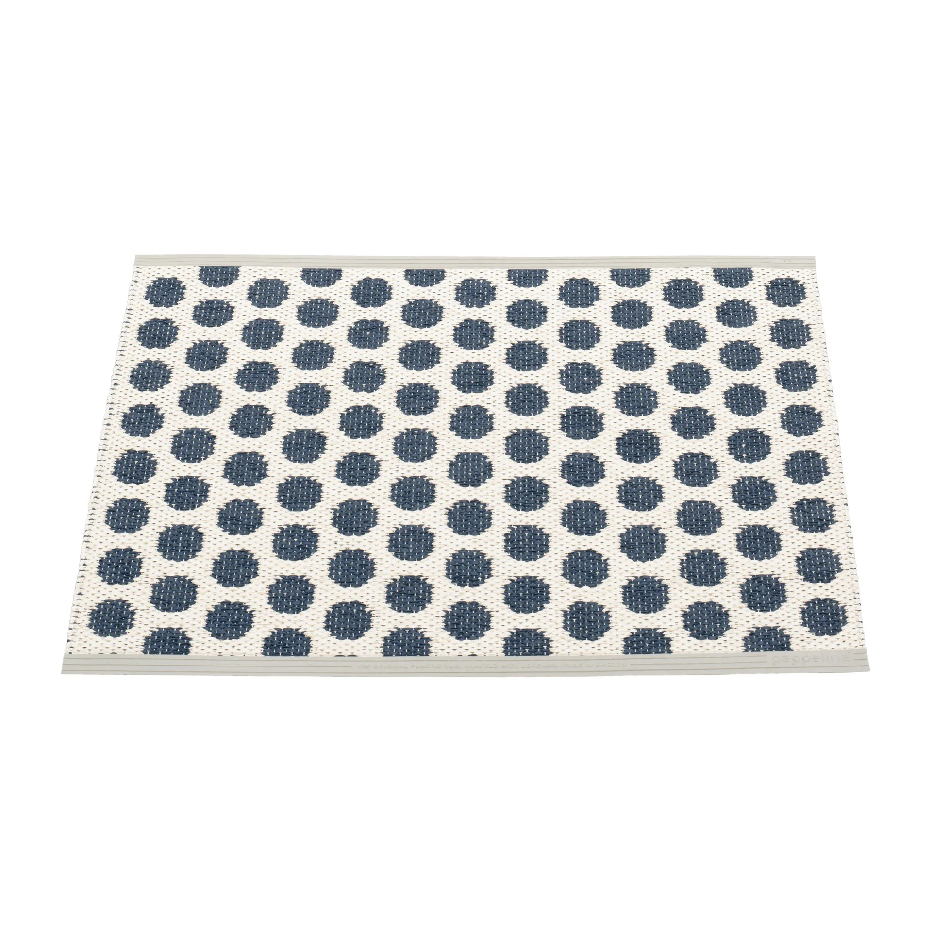 Noa baderomsmatte, Dark blue-vanilla, 50x70 cm Pappelina