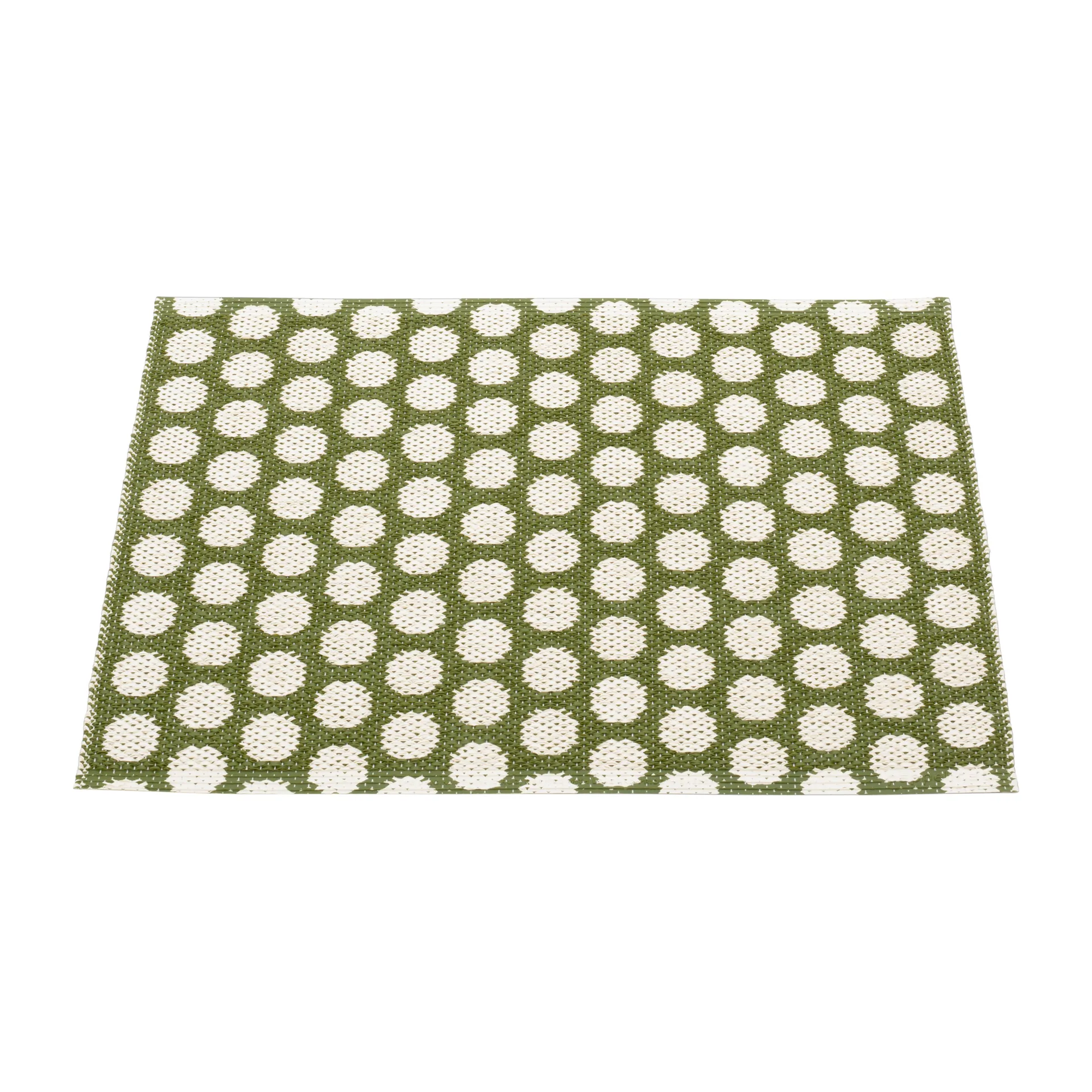 Noa baderomsmatte, Dark olive-vanilje, 50x70 cm Pappelina