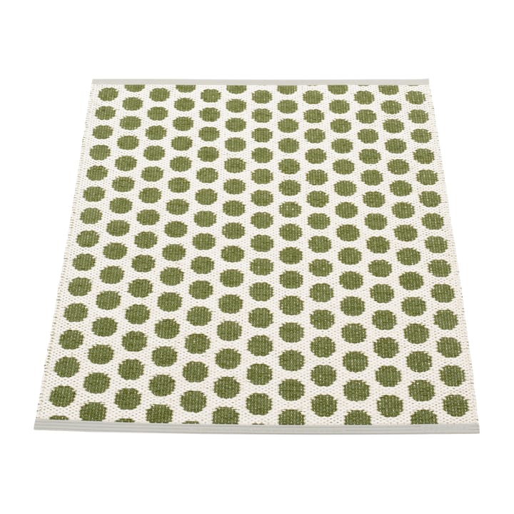 Noa baderomsmatte - Dark olive-vanilla, 70x90 cm - Pappelina