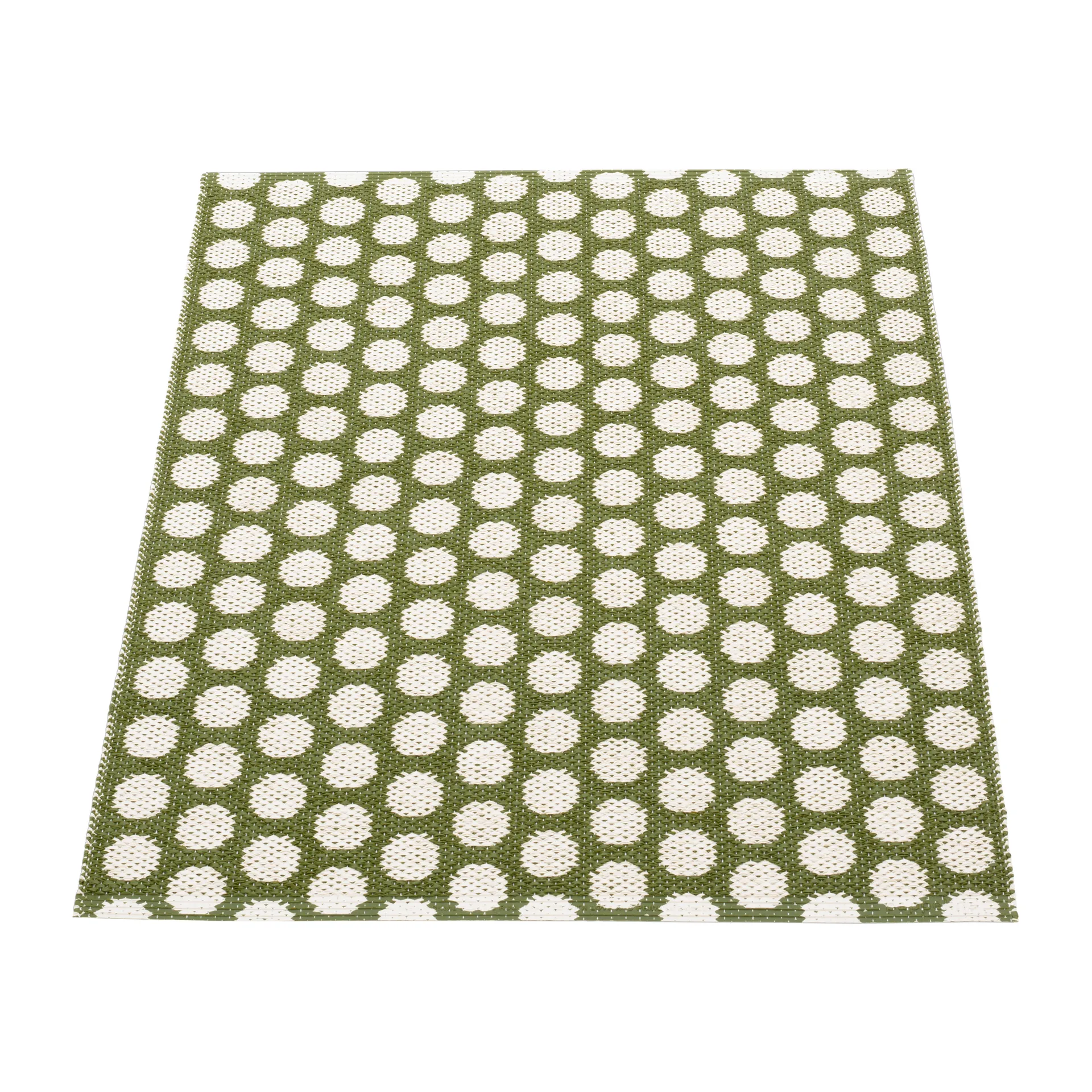 Noa baderomsmatte, Dark olive-vanilla, 70x90 cm Pappelina