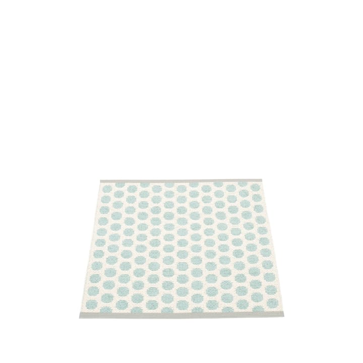Noa baderomsmatte - pale turquoise/vanilla, 70x90 cm - Pappelina