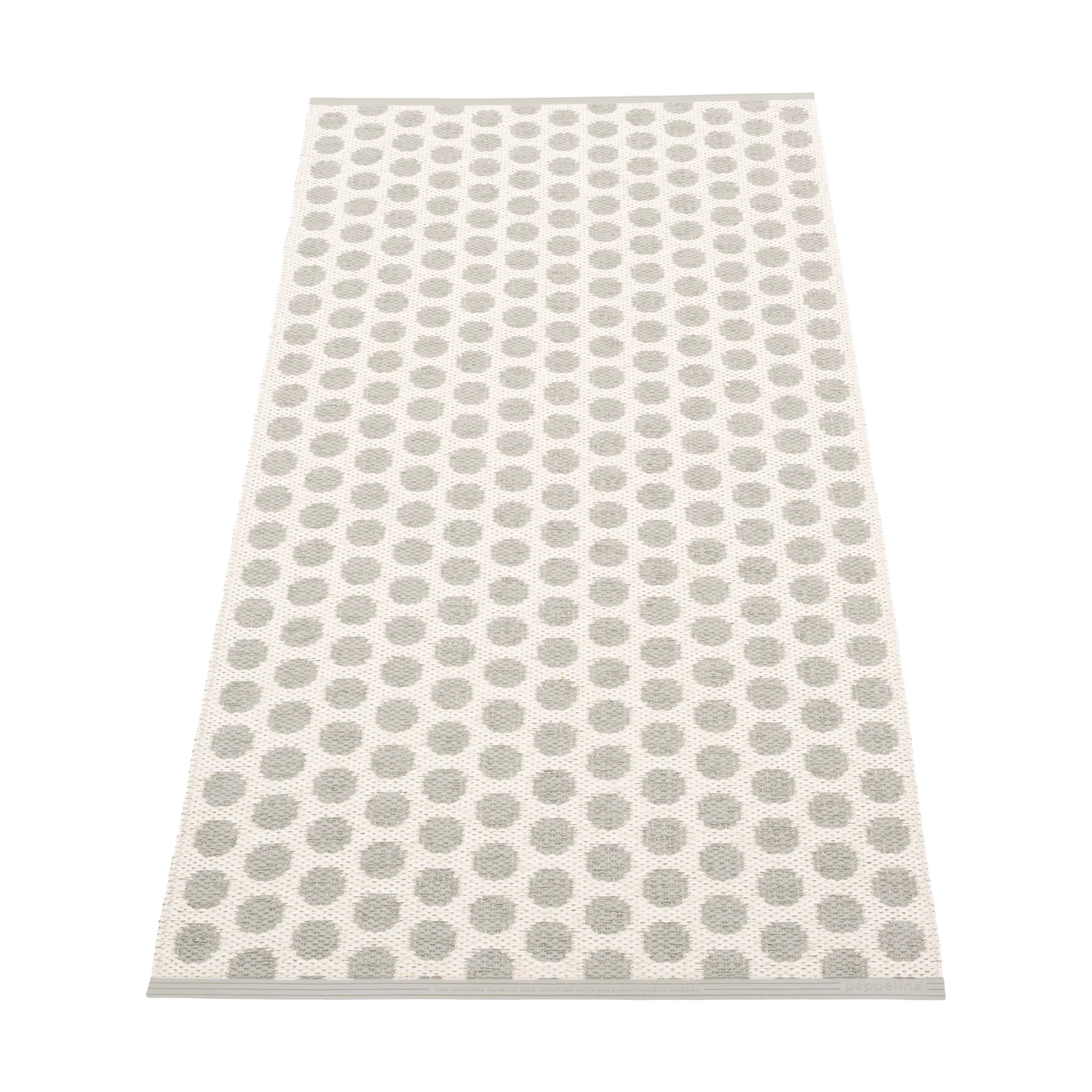 Noa løper, Warm grey/grey striper, 70x150 cm Pappelina