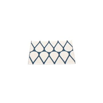 Otis baderomsmatte - ocean blue/vanilla, 70x50 cm - Pappelina