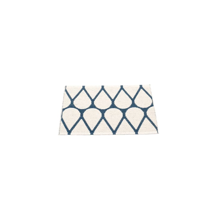 Otis baderomsmatte, ocean blue/vanilla, 70x50 cm Pappelina