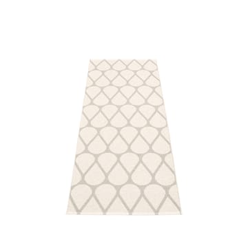 Otis løper - linen/white, 70x200 cm - Pappelina