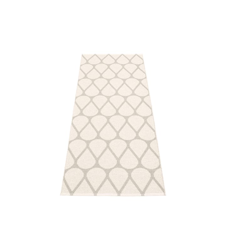 Otis løper, linen/white, 70x200 cm Pappelina
