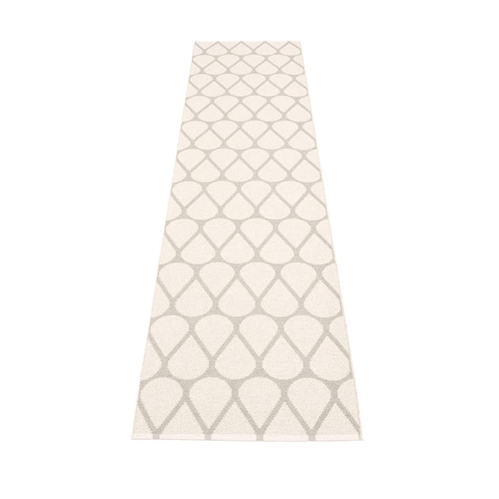 Otis løper, linen/white, 70x320 cm Pappelina