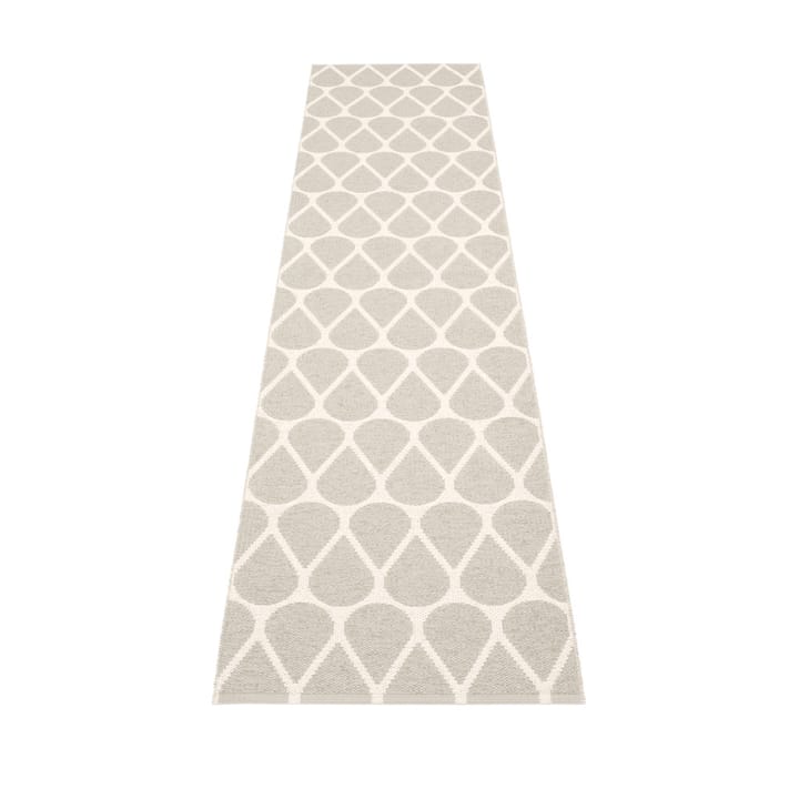 Otis løper - linen/white, 70x320 cm - Pappelina