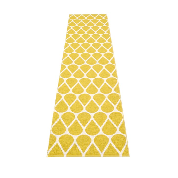 Otis løper - mustard/vanilla, 70x320 cm - Pappelina