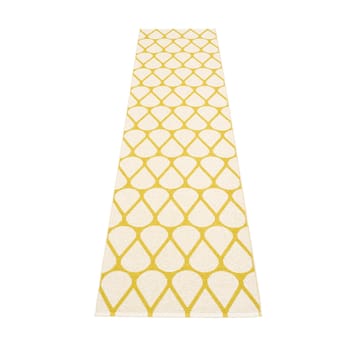 Otis løper - mustard/vanilla, 70x320 cm - Pappelina