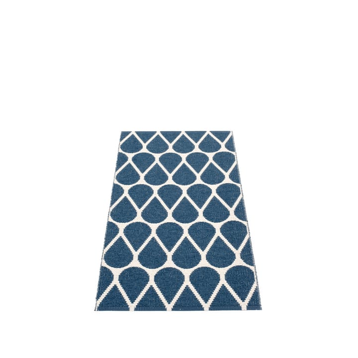 Otis løper, ocean blue/vanilla, 70x140 cm Pappelina