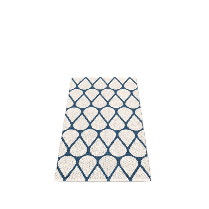 Otis løper, ocean blue/vanilla, 70x140 cm Pappelina