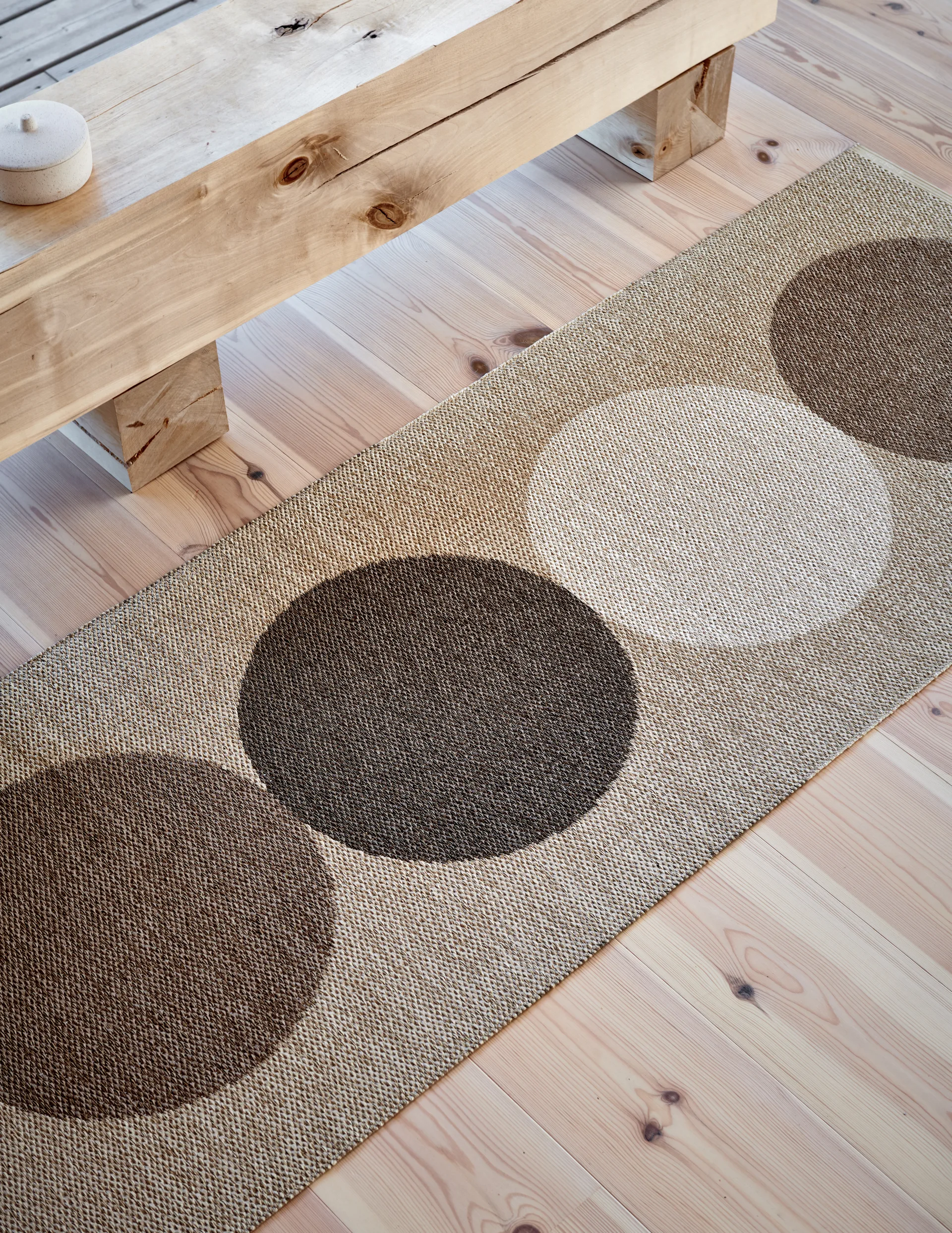 Otto løper, Grain-cream, 70x280 cm Pappelina