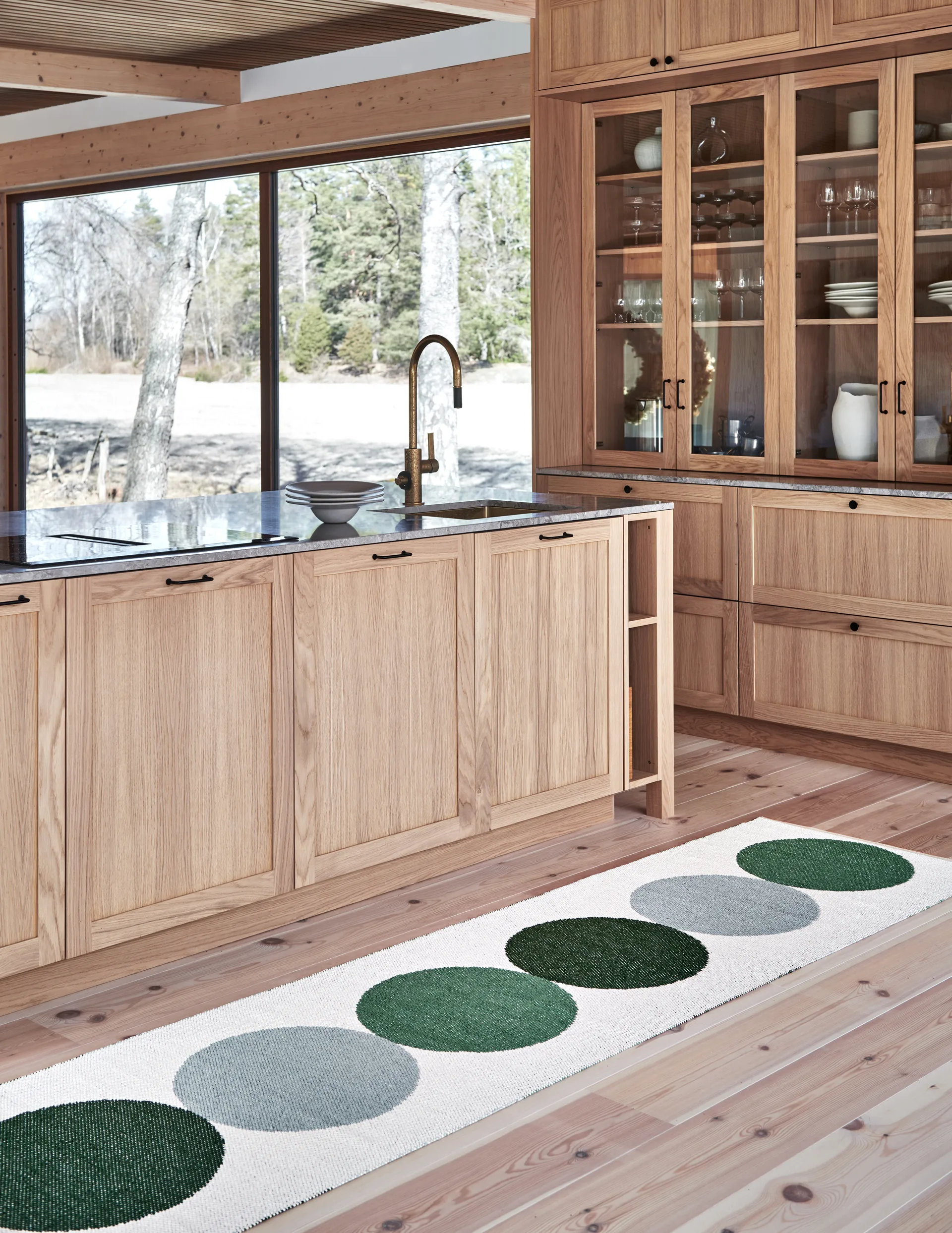 Otto løper, Herb-vanilje, 70x280 cm Pappelina