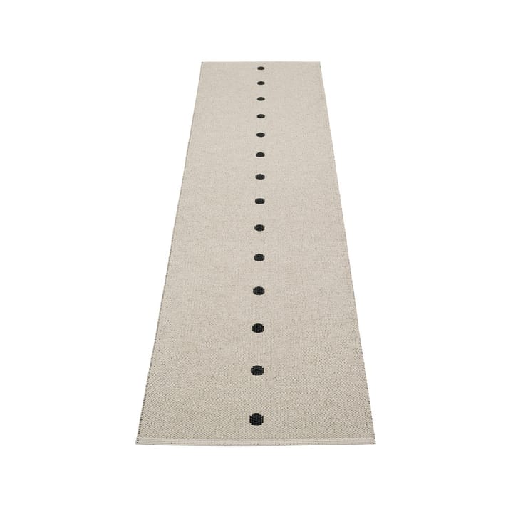 Peg løper, black/linen, 70x280 cm Pappelina
