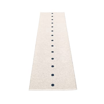 Peg løper - dark blue/vanilla, 70x280 cm - Pappelina