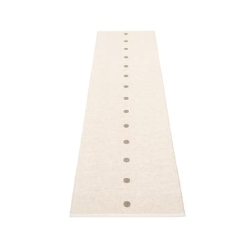 Peg løper - dark linen/vanilla, 70x280 cm - Pappelina