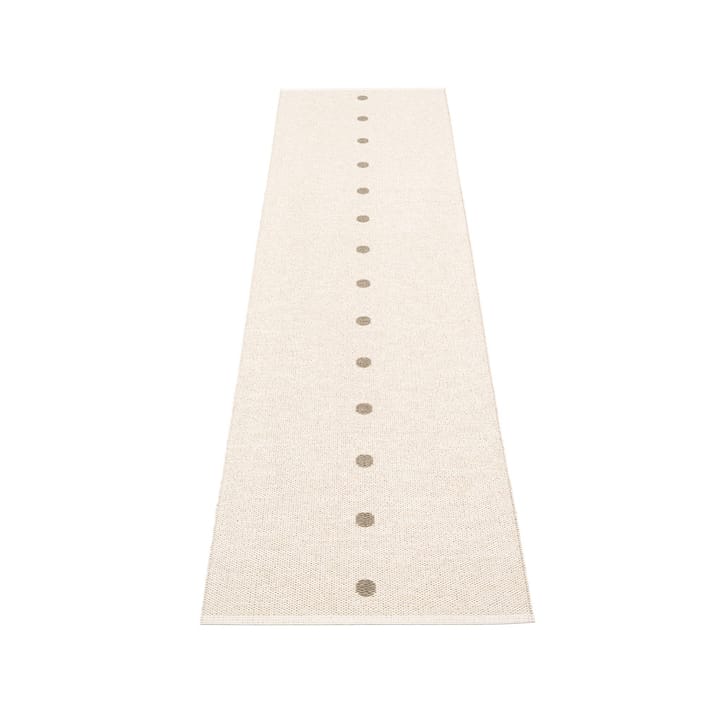 Peg løper, dark linen/vanilla, 70x280 cm Pappelina