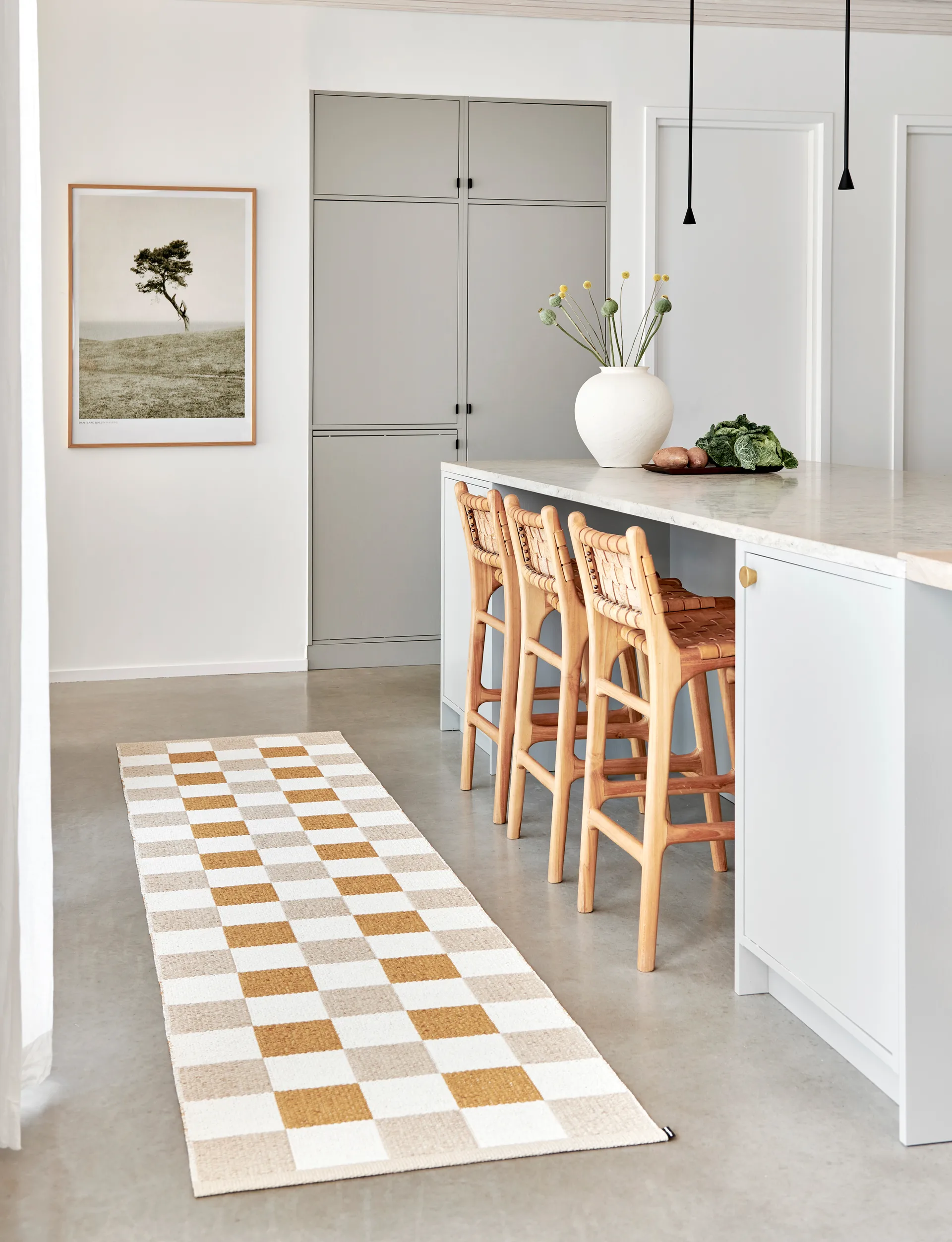 Pix løper, Beige-vanilje 70x300 cm Pappelina