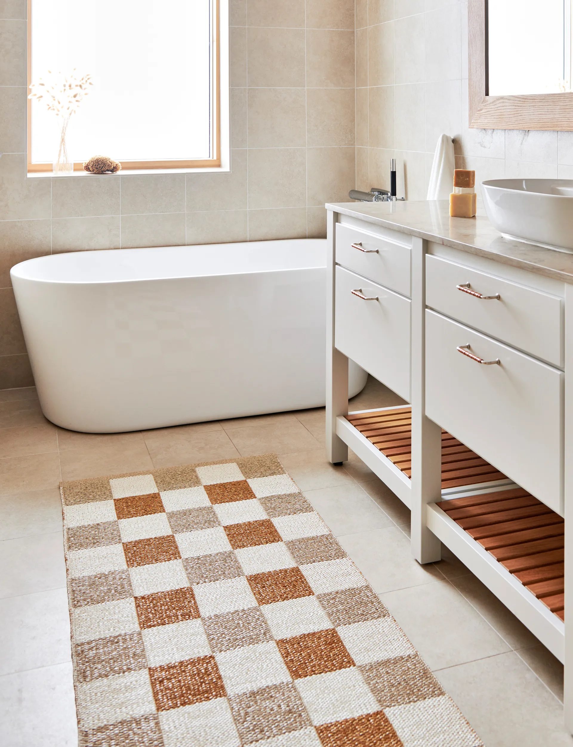 Pix løper, Beige-vanilje 70x300 cm Pappelina