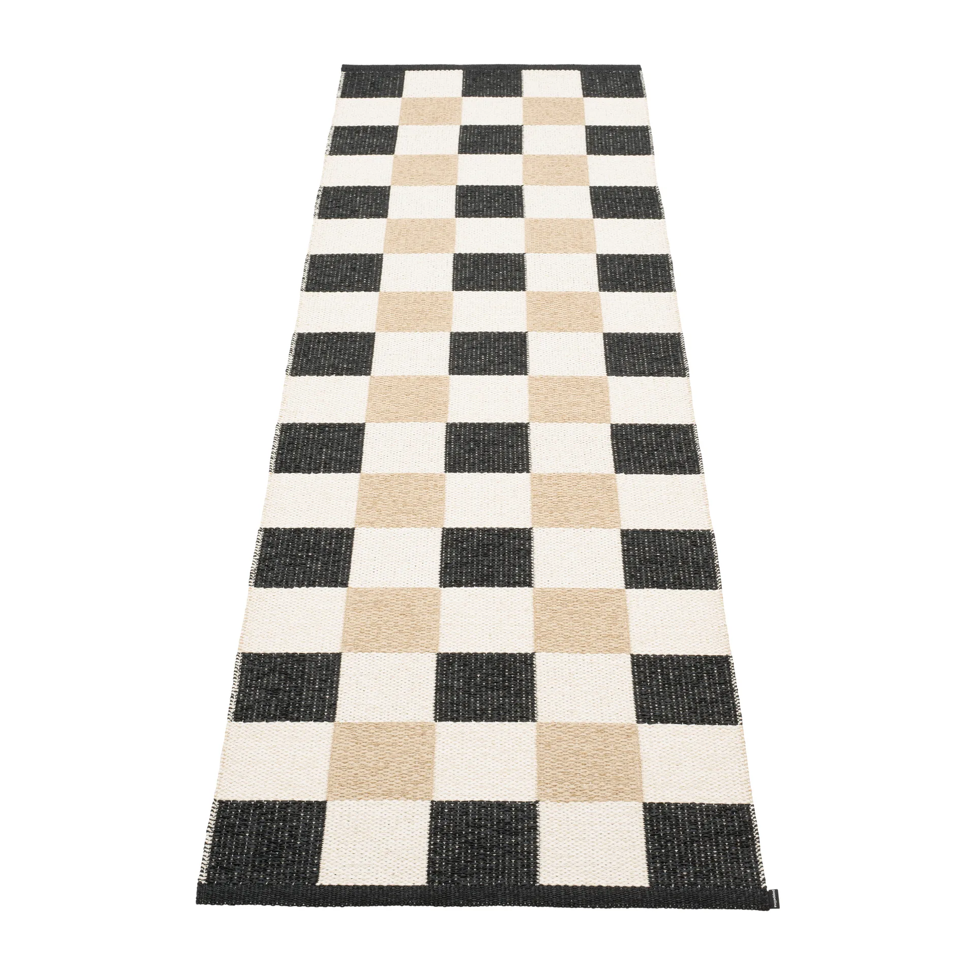 Pix løper, Black-vanilla, 70x240 cm Pappelina
