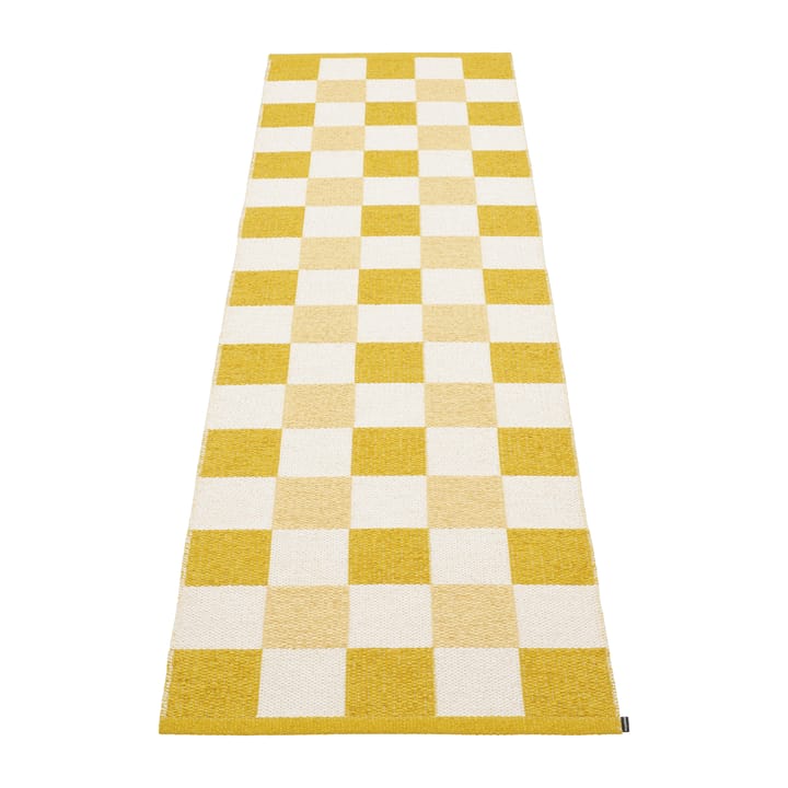 Pix løper - Mustard-vanilje, 70x240 cm - Pappelina