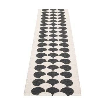 Poppy løper - Black-vanilla, 70x250 cm - Pappelina