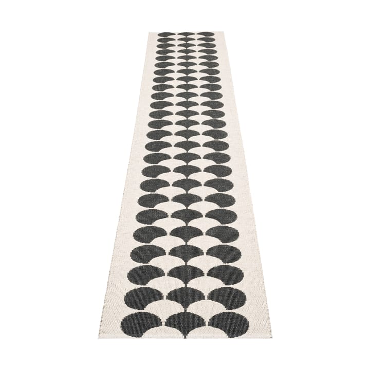 Poppy løper, Black-vanilla, 70x350 cm Pappelina