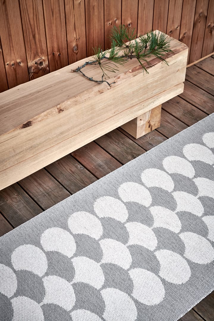 Poppy løper, Linen-vanilla, 70x250 cm Pappelina