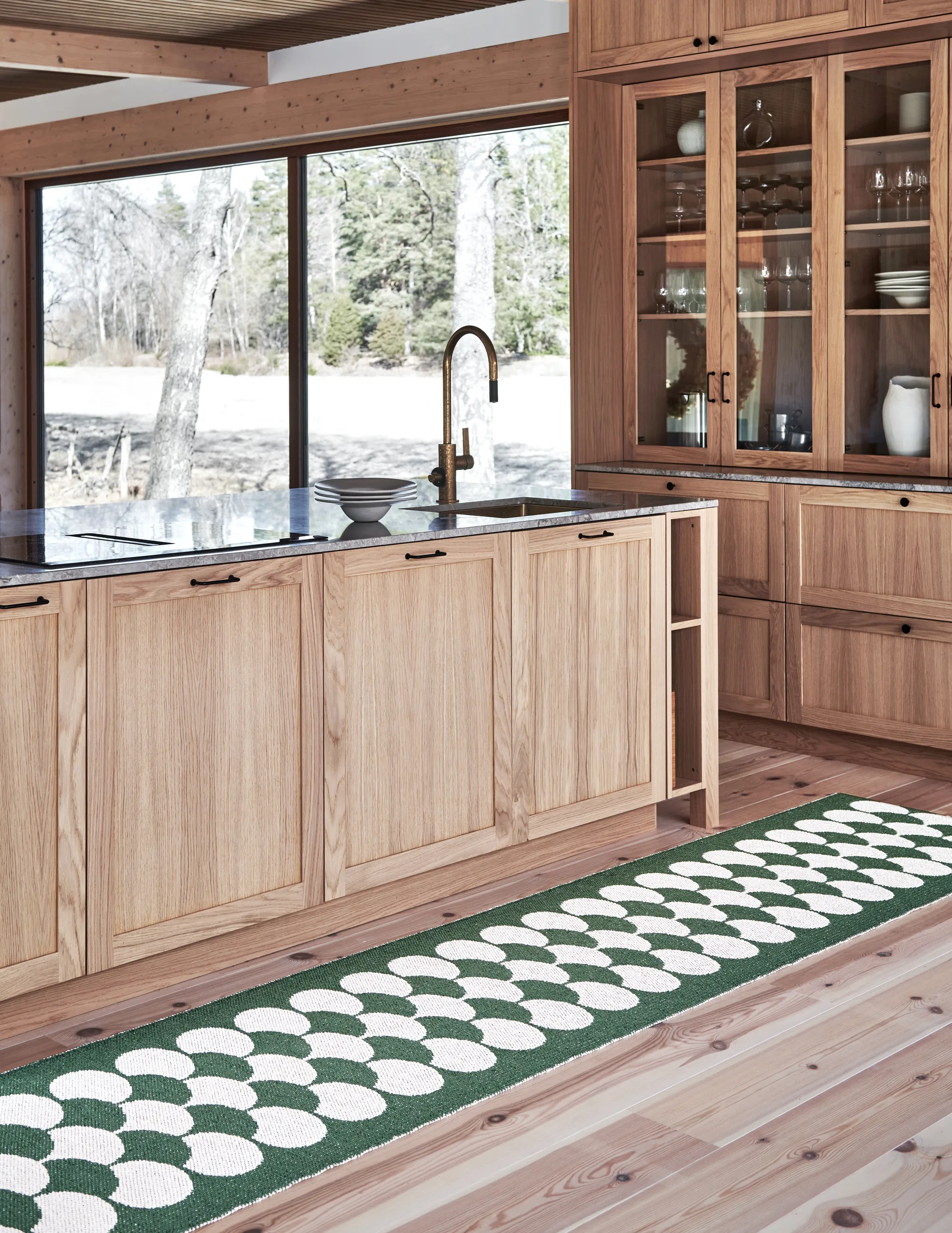 Poppy løper, Oregano-vanilje, 70x350 cm Pappelina