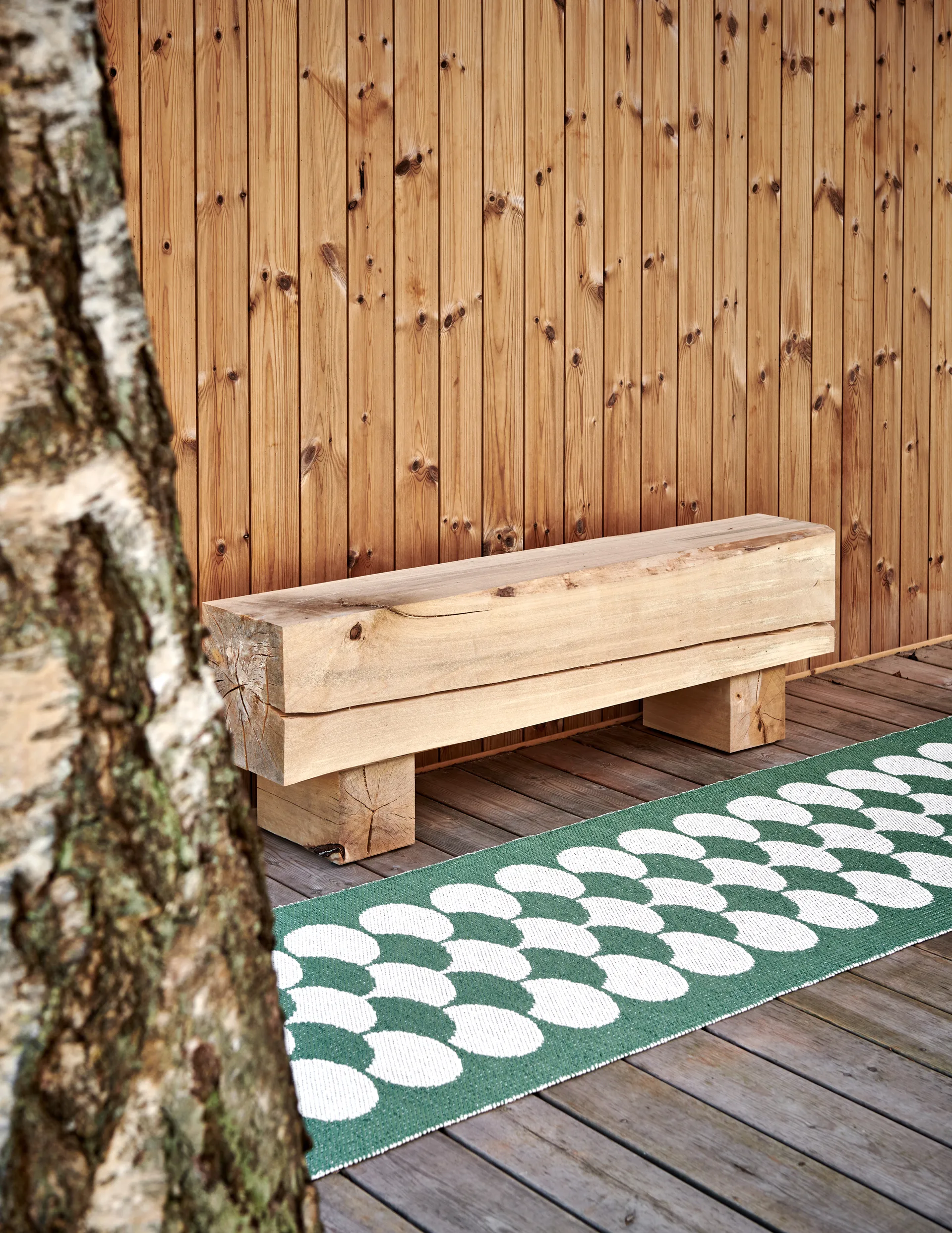 Poppy løper, Oregano-vanilla, 70x250 cm Pappelina