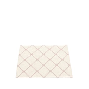 Rex small teppe - pale rose/vanilla, 70x60 cm - Pappelina