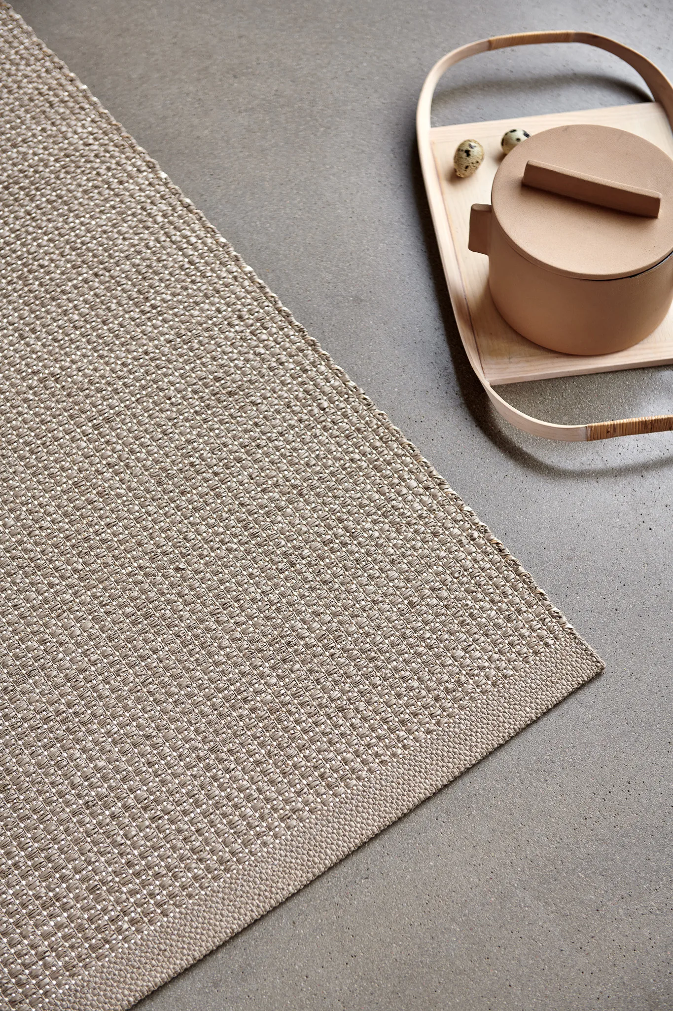 Sam teppe, Beige-vanilje, 70x300 cm Pappelina