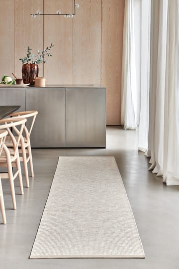 Sam teppe - Blekt oransje-krem, 70x225 cm - Pappelina