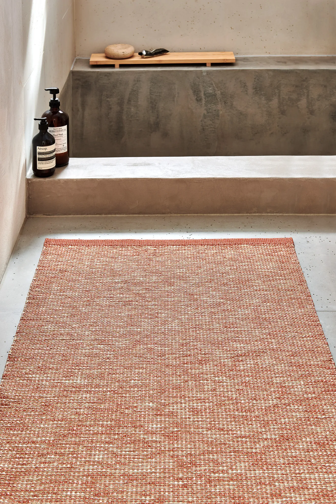 Sam teppe, Sennep-cream, 70x225 cm Pappelina