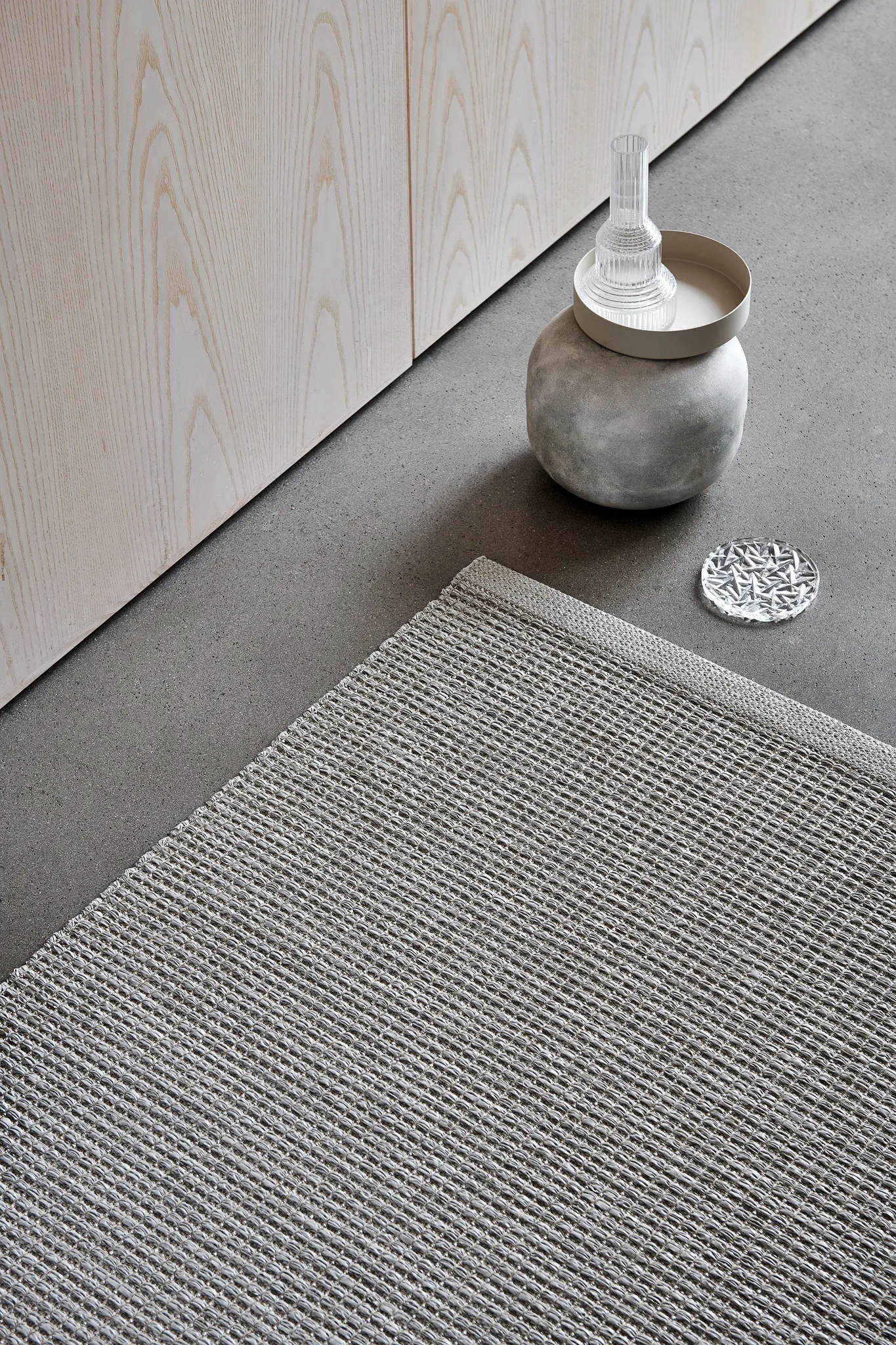 Sam teppe, Warm grey-charcoal, 70x300 cm Pappelina