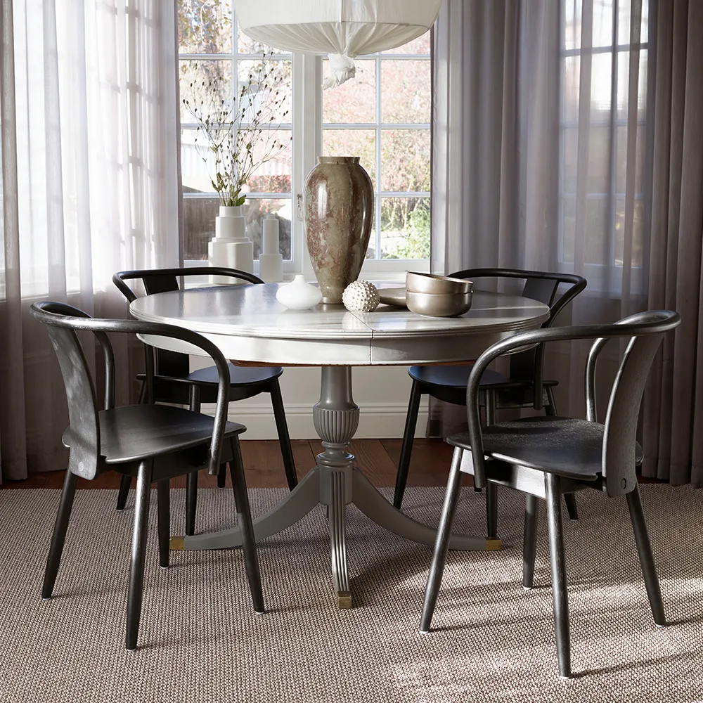 Svea teppe, granit/black metallic, 140x220 cm Pappelina