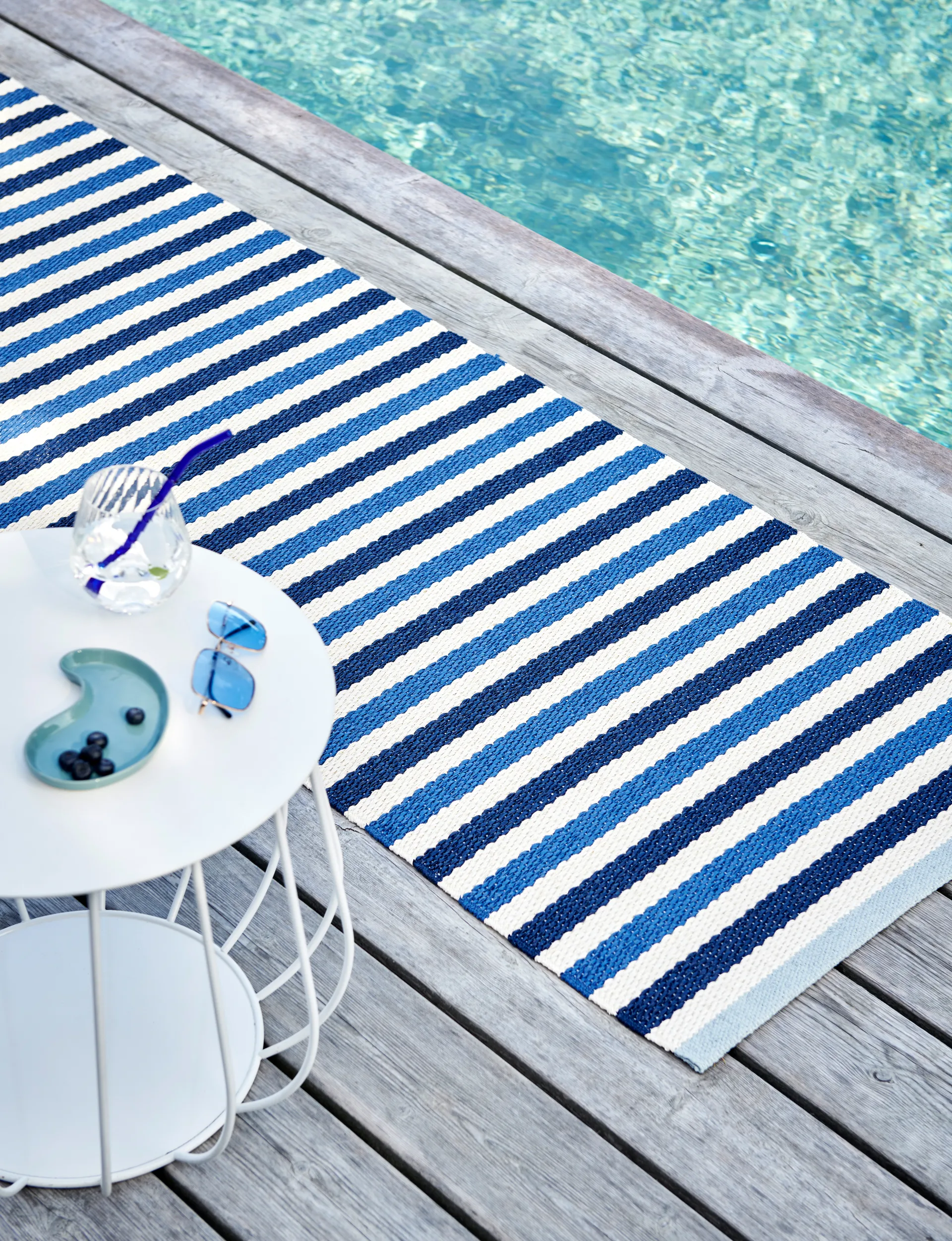 Teo løper, Denim-dark blue, 70x300 cm Pappelina