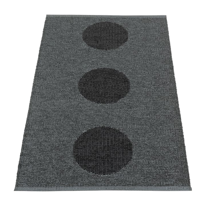 Vera 2.0 plastmatte black-black metallic, 70x120 cm Pappelina