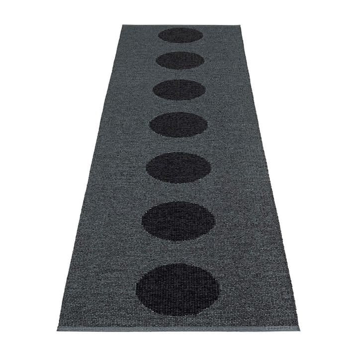Vera 2.0 plastmatte black-black metallic, 70x360 cm Pappelina